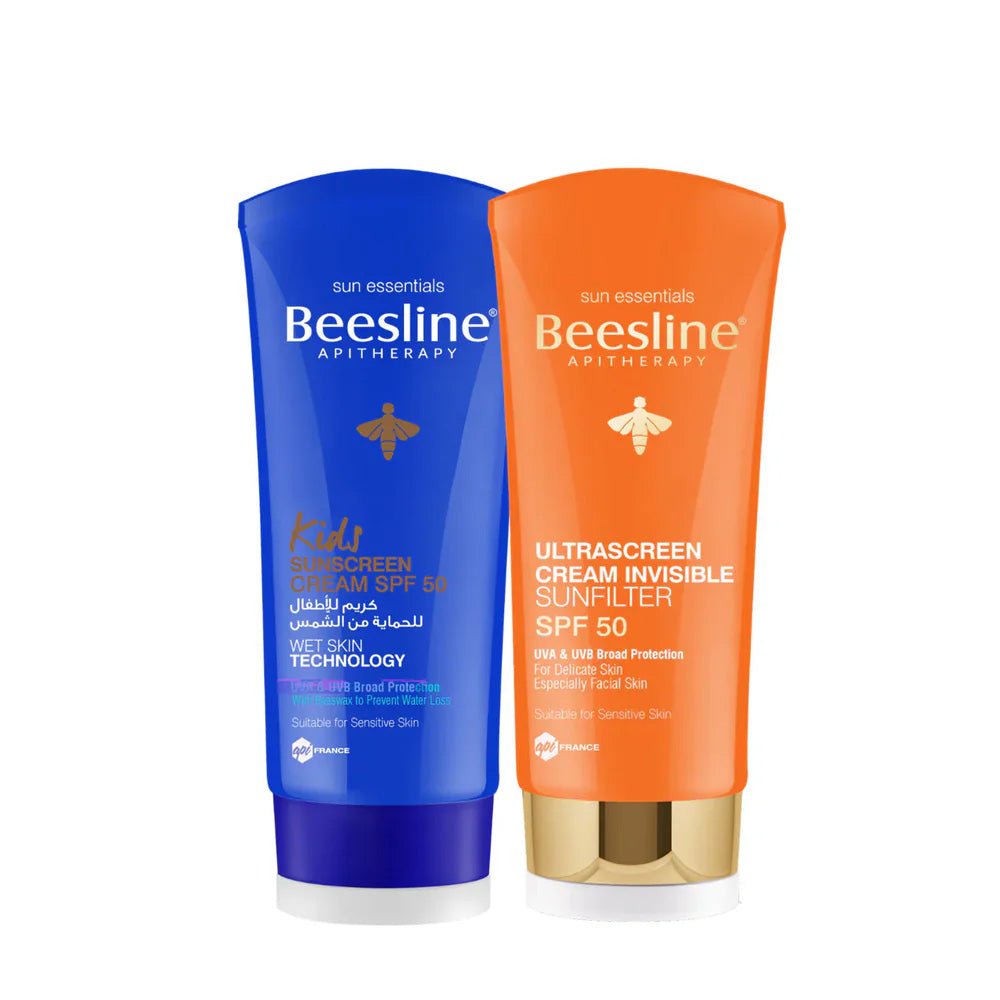 BEESLINE Kids Sunscreen Cream + Ultrascreen Invisible