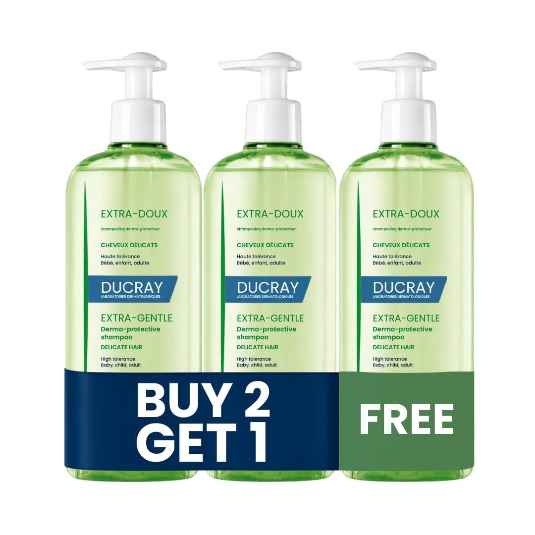 Buy 2 Get 1 Extra Ducray Extra Gentle Dermo Protective Shampoo Delicate Hair