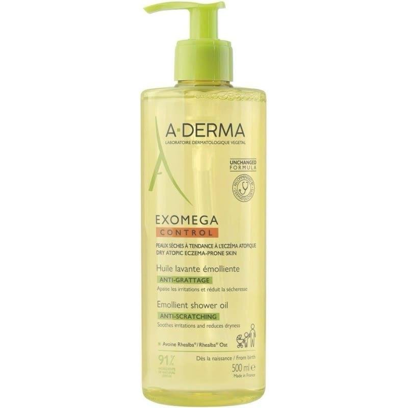 ADERMA Exomega Control Huile Lavante Emolliente Anti-Grattage 500ml
